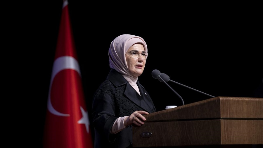 CUMHURBAŞKANIMIZIN EŞİ SAYIN EMİNE ERDOĞAN'IN FİLİSTİN MESAJI